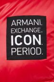 Пухова куртка Armani Exchange чоловіча колір червоний зимова