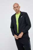 Бігова куртка Asics колір чорний перехідна (1764134)