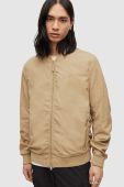 Куртка-бомбер AllSaints чоловічий колір бежевий перехідна