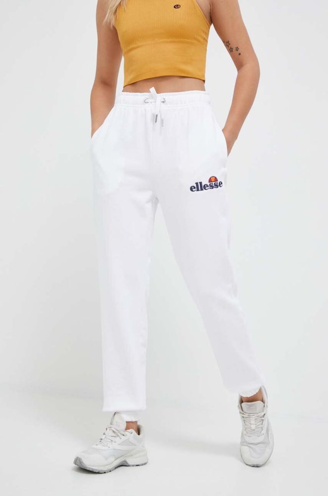 Штани Ellesse жіночі колір білий гладкі SGK13459-011