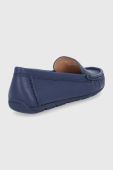 Шкіряні мокасини Coach Marley жіночі колір синій на плоскому ходу G4835