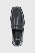 Шкіряні мокасини Vagabond Shoemakers жіночі колір чорний на плоскому ходу