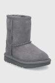 Дитячі замшеві чоботи UGG Classic II колір сірий