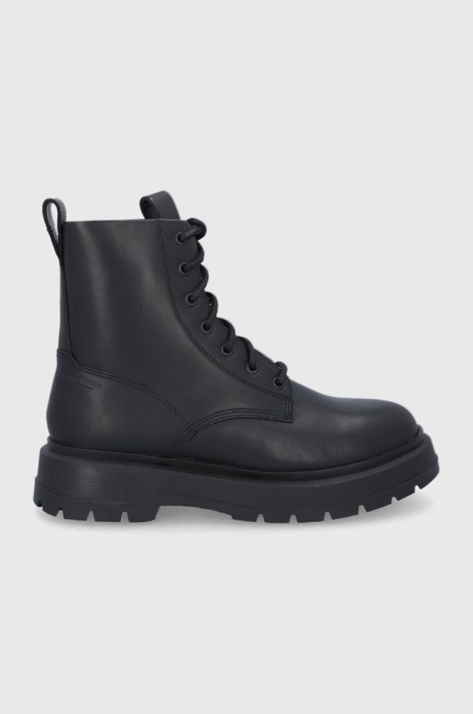 Шкіряні черевики Vagabond Shoemakers чоловічі колір чорний (1850395)