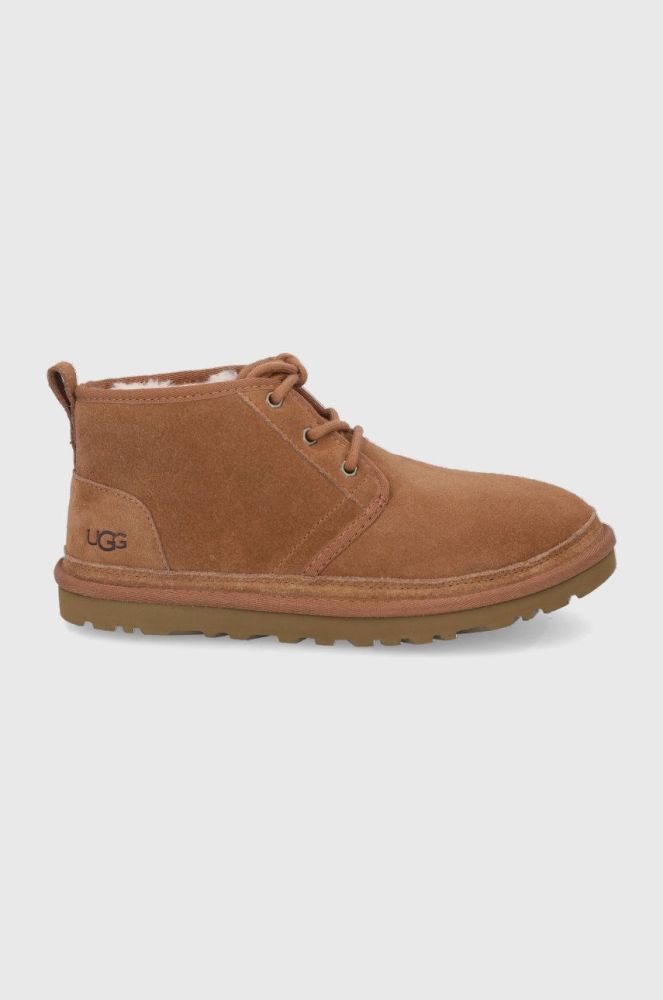 Замшеві кросівки UGG Neumel чоловічі колір коричневий