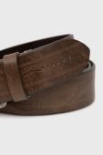 Дитячий ремінь Sisley чоловічий колір коричневий