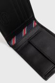 Шкіряний гаманець + брелок Tommy Hilfiger чоловічий колір чорний (1947646)