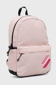 Рюкзак Superdry чоловічий колір рожевий великий з аплікацією