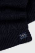 Шарф з домішкою вовни Superdry колір синій однотонний (2122192)
