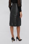 Спідниця Morgan колір чорний midi пряма