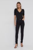 Штани Morgan жіночі колір чорний облягаючі