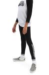 Дитячі легінси Vans колір чорний з принтом