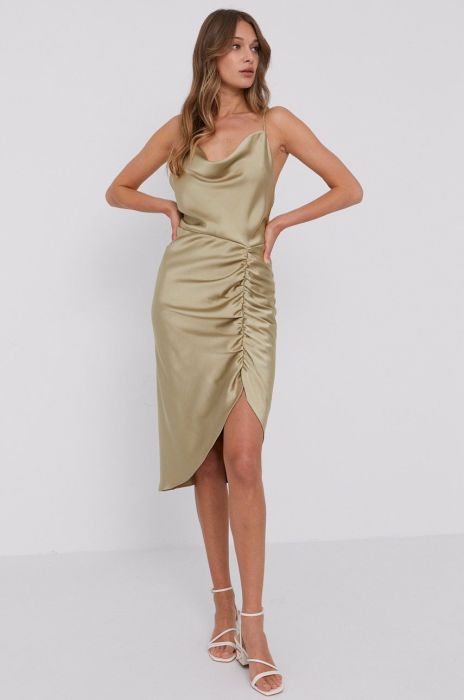 Сукня Samsoe Samsoe колір зелений midi пряма (1486874)