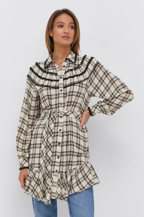 Сукня з домішкою вовни Twinset колір прозорий mini пряма