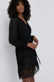 Сукня Twinset колір чорний mini розкльошена (1796300)