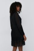 Сукня Twinset колір чорний mini розкльошена (1796300)