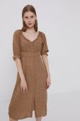Сукня Brave Soul колір бежевий midi пряма