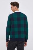 Вовняний светр MC2 Saint Barth чоловічий колір зелений теплий