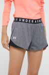 Шорти для тренувань Under Armour Play Up Twist 3.0 жіночі колір чорний однотонні середня посадка 1349125-819