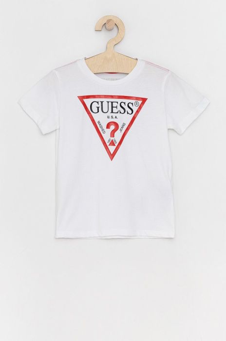 Дитяча футболка Guess колір білий меланж (1534955)
