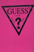 Дитяча бавовняна футболка Guess колір фіолетовий (1927667)