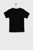 Дитяча бавовняна футболка Vans колір чорний з принтом (1883245)