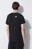 Бавовняна футболка The North Face колір чорний з принтом NF0A3BQOJK31-JK31