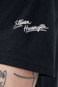 Бавовняна футболка HUF колір чорний з принтом (1875391)