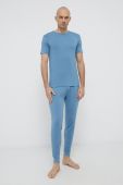 Піжамна футболка Ted Baker гладка колір блакитний