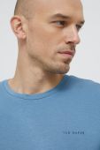Піжамна футболка Ted Baker гладка колір блакитний