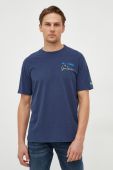 Бавовняна футболка MC2 Saint Barth колір синій з принтом (3608946)