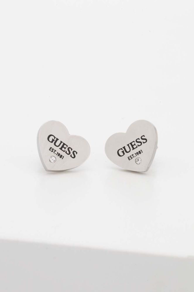 Сережки Guess колір срібний (3566521)