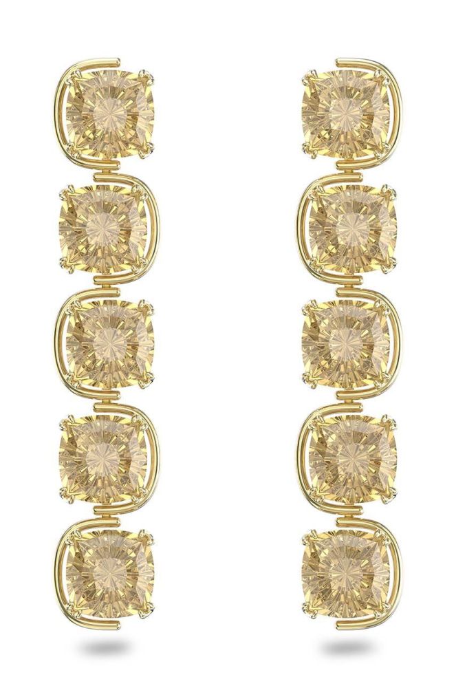 Сережки Swarovski колір золотий (2542862)