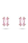 Сережки Swarovski колір рожевий (2757213)