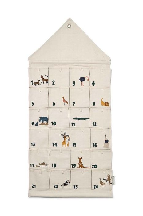 Дитячий адвент календар Liewood Babbo колір бежевий