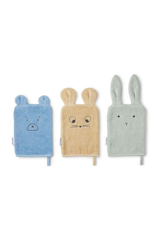 Дитяча мочалка для купання Liewood Sylvester 3-pack колір бірюзовий (3685580)