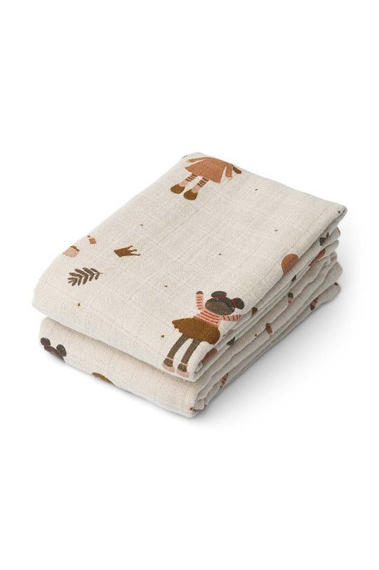 Дитяча пелюшка Liewood Lewis 2-pack колір бежевий (3278166)