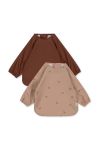 Дитячий слюнявчик Konges Sl?jd 2-pack колір бежевий (2835706)