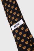 Шовковий галстук Moschino колір чорний (2566948)