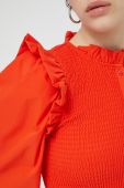 Сорочка Only жіноча колір помаранчевий