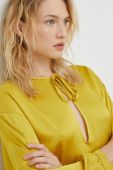 Блузка American Vintage жіноча колір жовтий однотонна