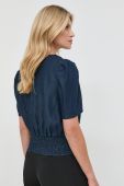 Блузка Morgan жіноча колір синій однотонна (2708595)