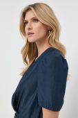 Блузка Morgan жіноча колір синій однотонна (2708595)