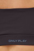 Спортивний бюстгальтер Only Play Evan колір сірий однотонний