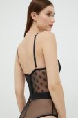 Боді Guess колір чорний візерунок (2712921)