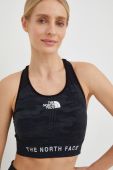 Спортивний бюстгальтер The North Face колір чорний візерунок
