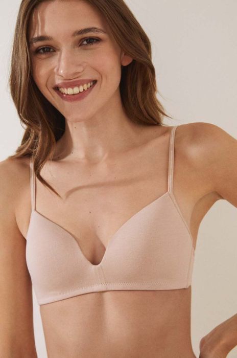 Бюстгальтер women'secret Bci колір бежевий однотонний (2748692)