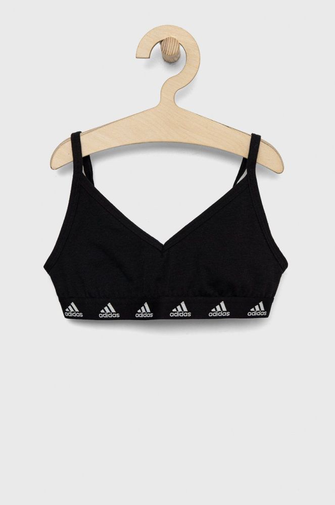 Дитячий бюстгальтер adidas колір чорний