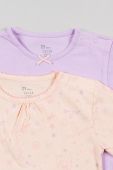 Дитяча бавовняна піжама zippy колір фіолетовий візерунок