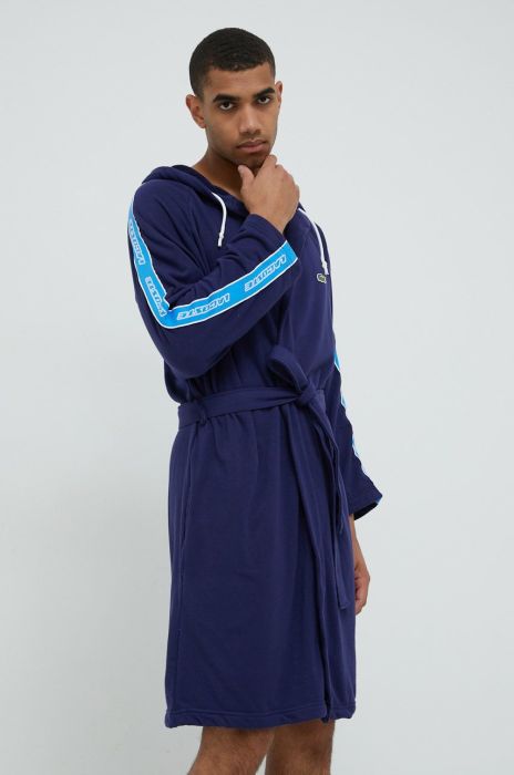Халат Lacoste колір синій (2668447)